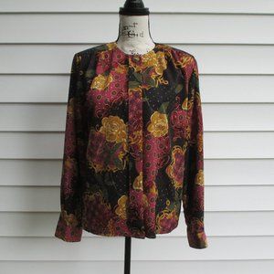 Christie & Jill Long Sleeve Size 10 Button Down Top